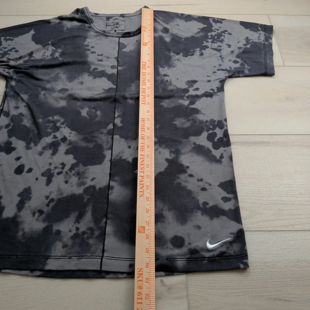 Nike‎ Yoga T-Shirt Mens LT Tall Dri-FIT Camo Allover Print Short-Sleeve Gridiron